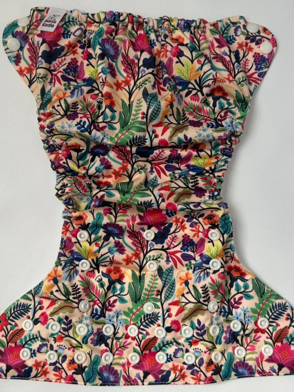 NEW Mama Koala Pocket Cloth Diaper OS Vibrant Floral No Insert